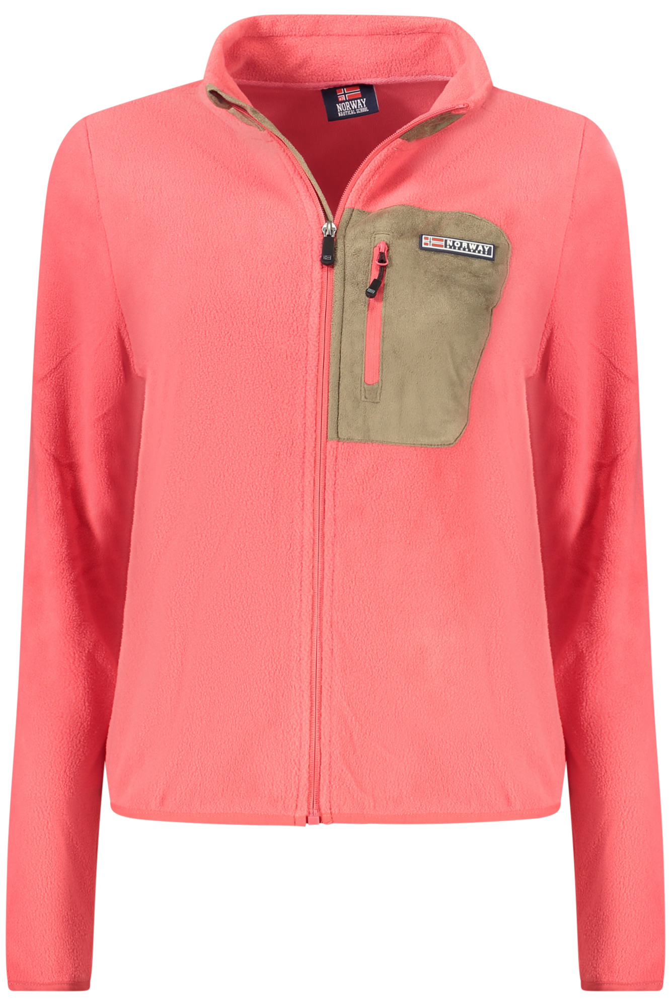 NORWEGEN 1963 ROSA DAMEN-SWEATSHIRT MIT REISSVERSCHLUSS