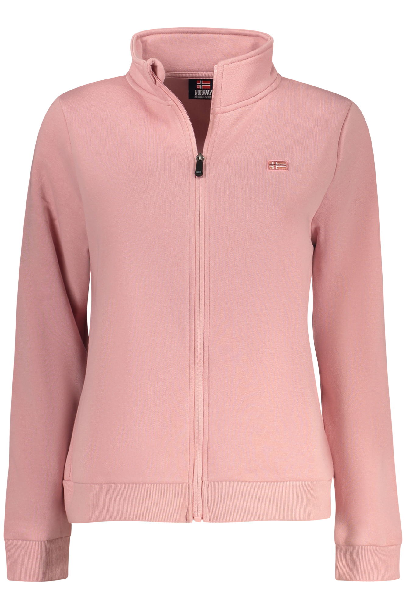 NORWEGEN 1963 ROSA DAMEN-SWEATSHIRT MIT REISSVERSCHLUSS