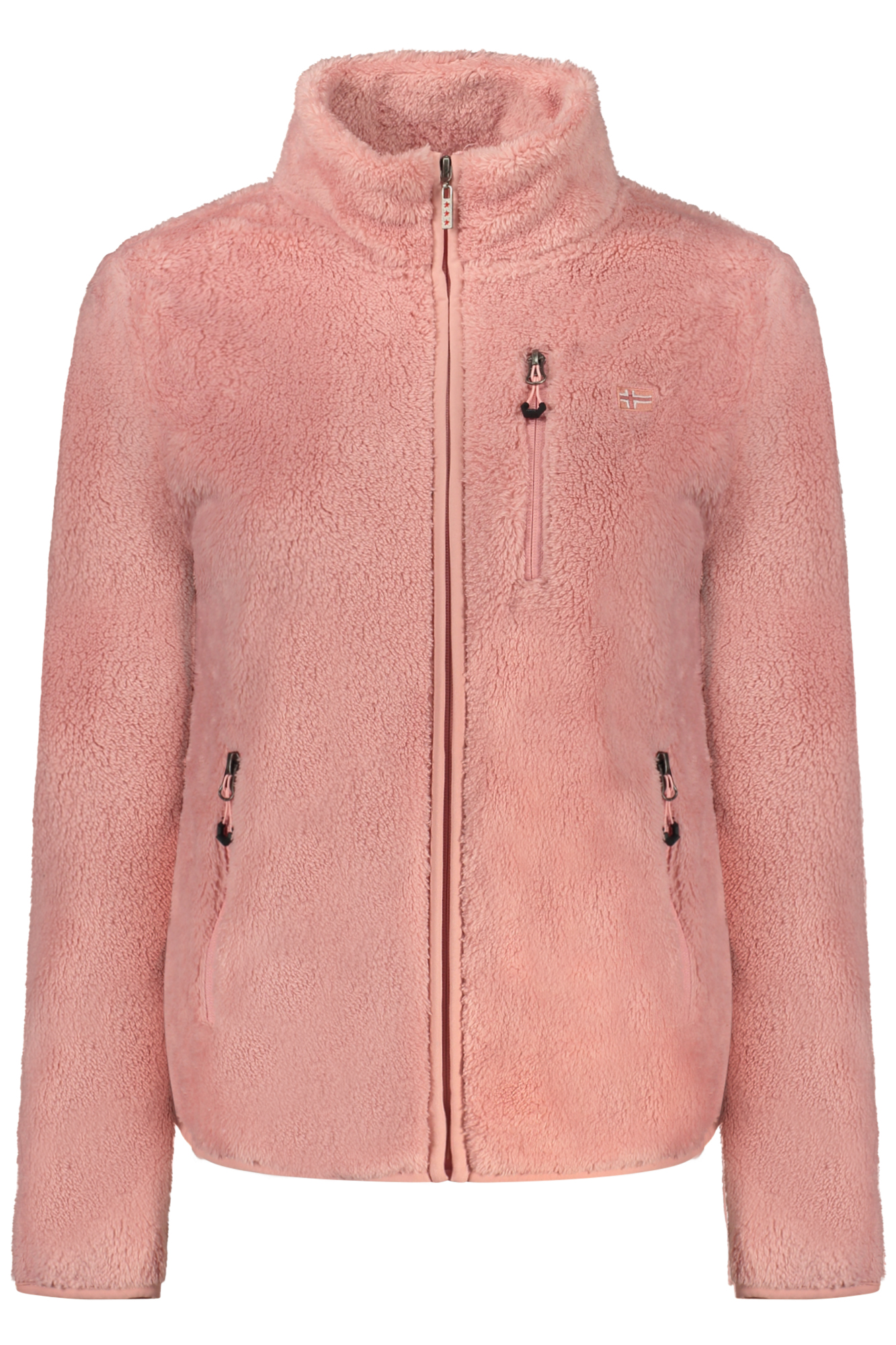 NORWEGEN 1963 ROSA DAMEN-SWEATSHIRT MIT REISSVERSCHLUSS