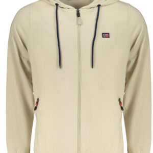 NORWEGEN 1963 HERREN BEIGE REISSVERSCHLUSS-SWEATSHIRT