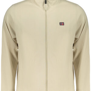 NORWEGEN 1963 HERREN BEIGE REISSVERSCHLUSS-SWEATSHIRT