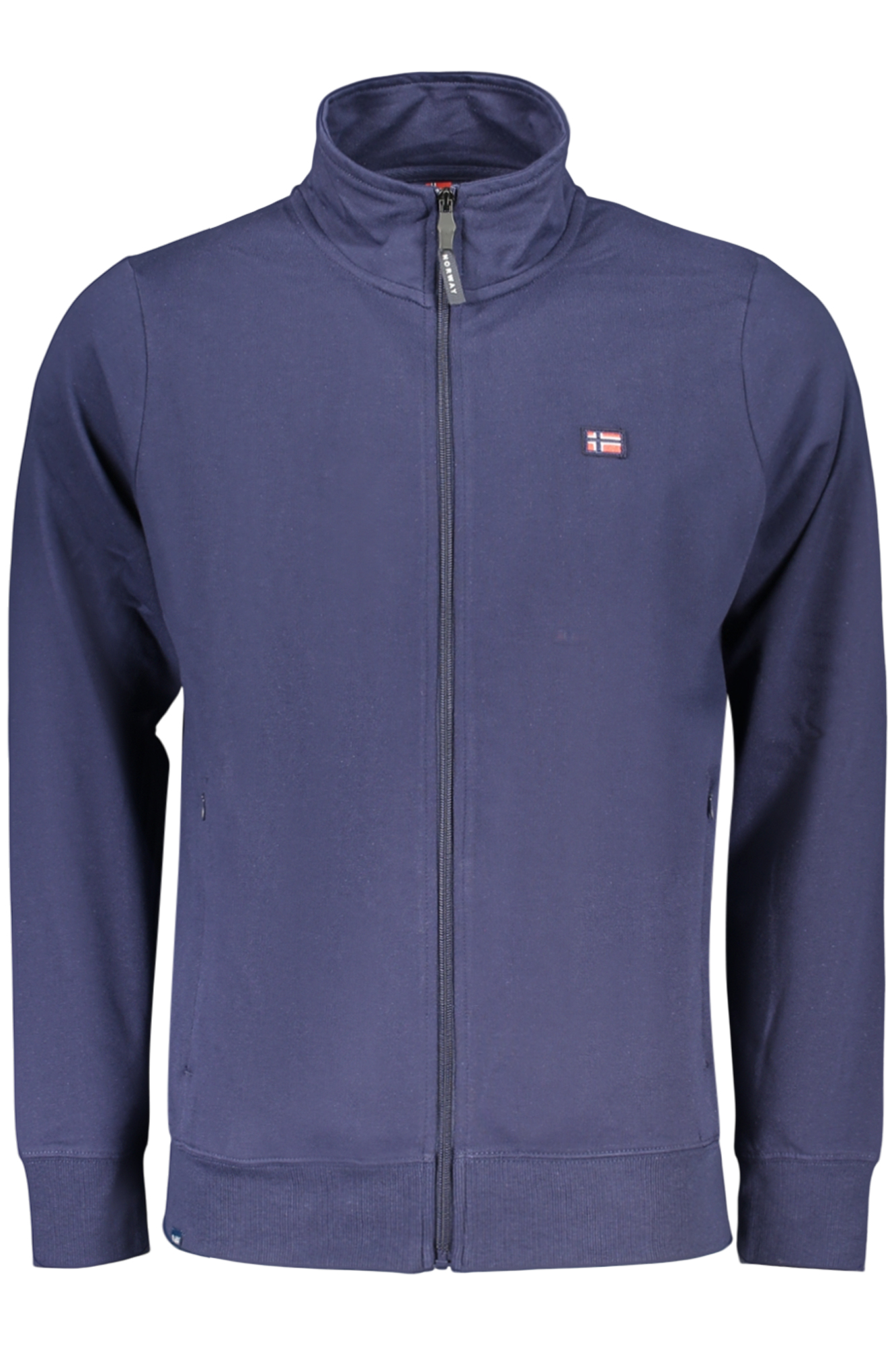NORWEGEN 1963 HERREN BLAUES REISSVERSCHLUSS-SWEATSHIRT
