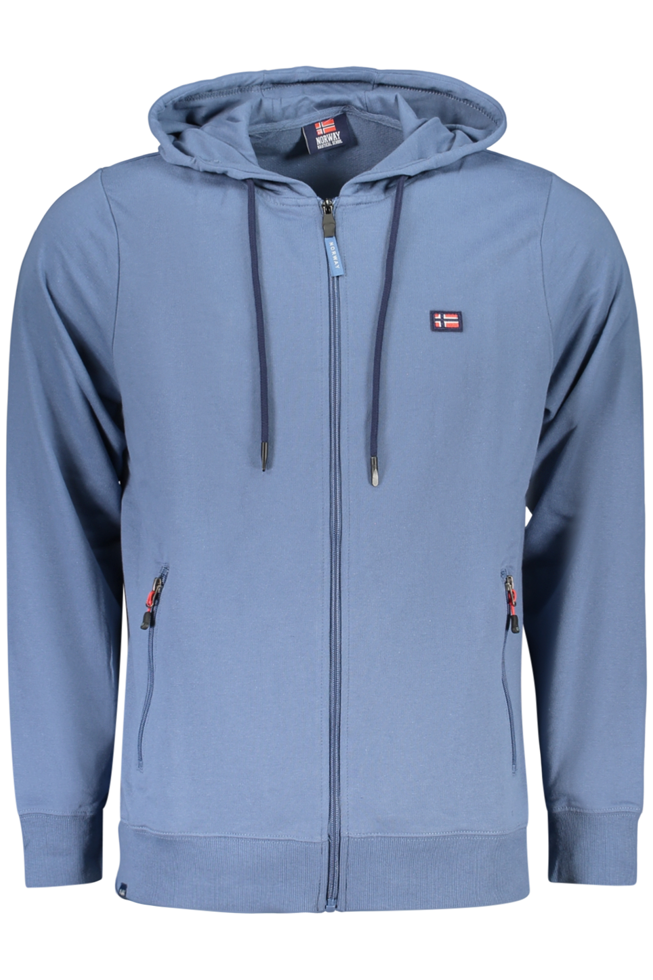 NORWEGEN 1963 HERREN BLAUES REISSVERSCHLUSS-SWEATSHIRT
