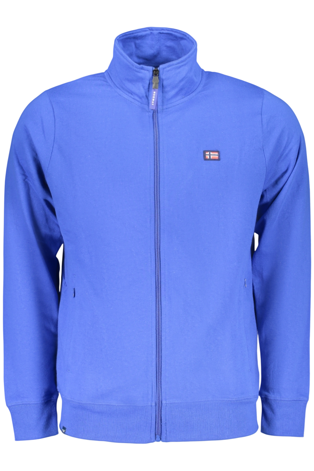NORWEGEN 1963 HERREN BLAUES REISSVERSCHLUSS-SWEATSHIRT