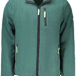 NORWEGEN 1963 HERREN GRÜNES SWEATSHIRT MIT REISSVERSCHLUSS