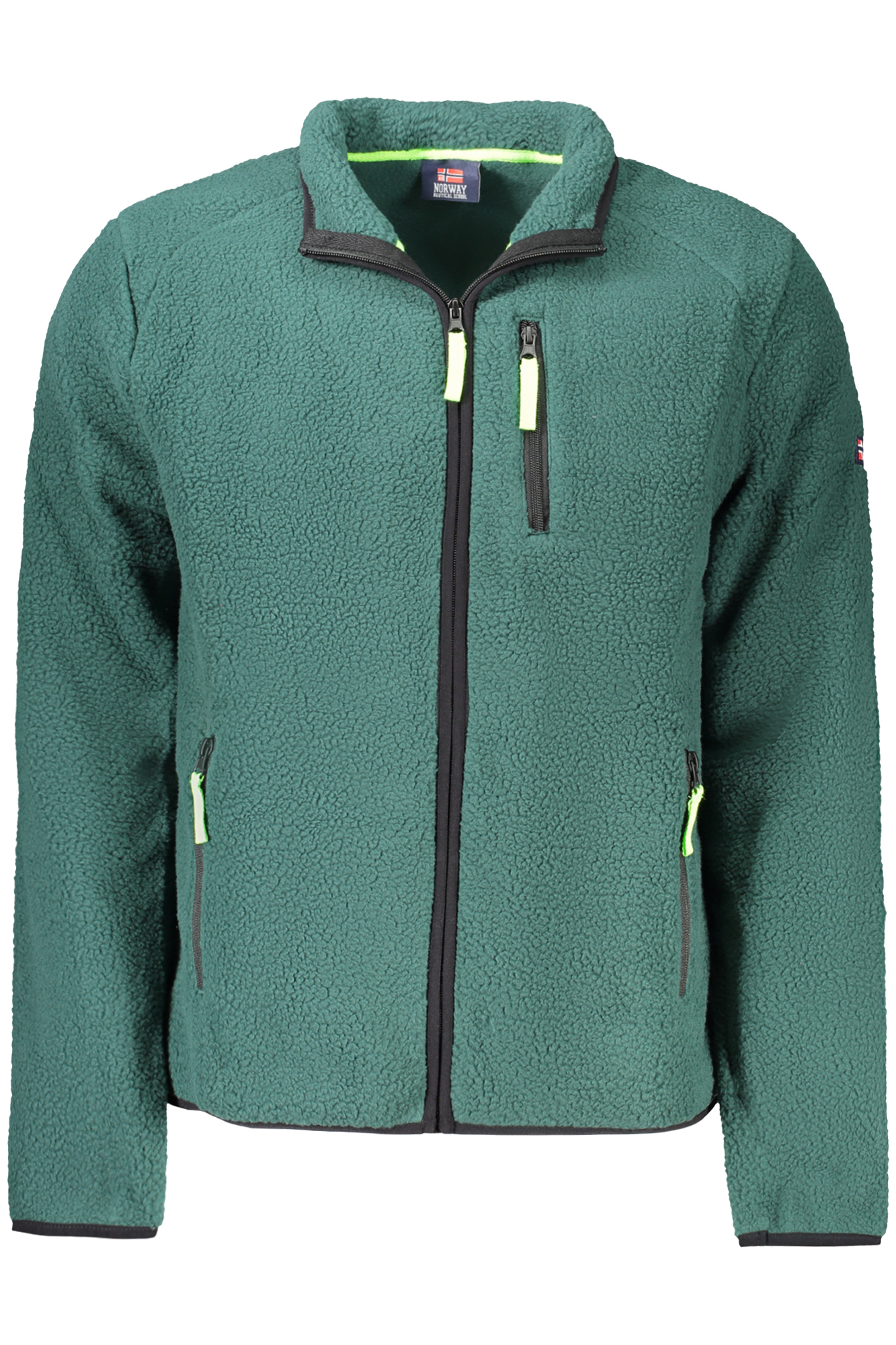 NORWEGEN 1963 HERREN GRÜNES SWEATSHIRT MIT REISSVERSCHLUSS