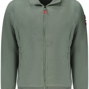 NORWEGEN 1963 HERREN GRÜNES SWEATSHIRT MIT REISSVERSCHLUSS