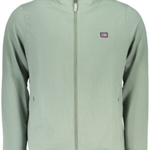NORWEGEN 1963 HERREN GRÜNES SWEATSHIRT MIT REISSVERSCHLUSS, GRÜN