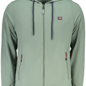 NORWEGEN 1963 HERREN GRÜNES SWEATSHIRT MIT REISSVERSCHLUSS, GRÜN