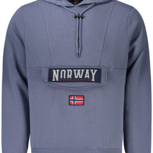 NORWEGEN 1963 HERREN BLAUES SWEATSHIRT MIT REISSVERSCHLUSS