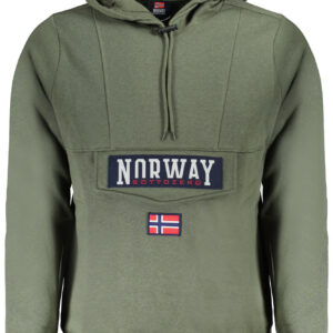 NORWEGEN 1963 GRÜNES HERREN-SWEATSHIRT MIT REISSVERSCHLUSS