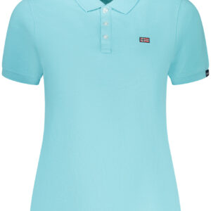 NORWEGEN 1963 DAMEN-POLOSHIRT MIT KURZEN ÄRMELN, BLAU