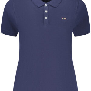 NORWEGEN 1963 DAMEN-POLOSHIRT MIT KURZEN ÄRMELN, BLAU
