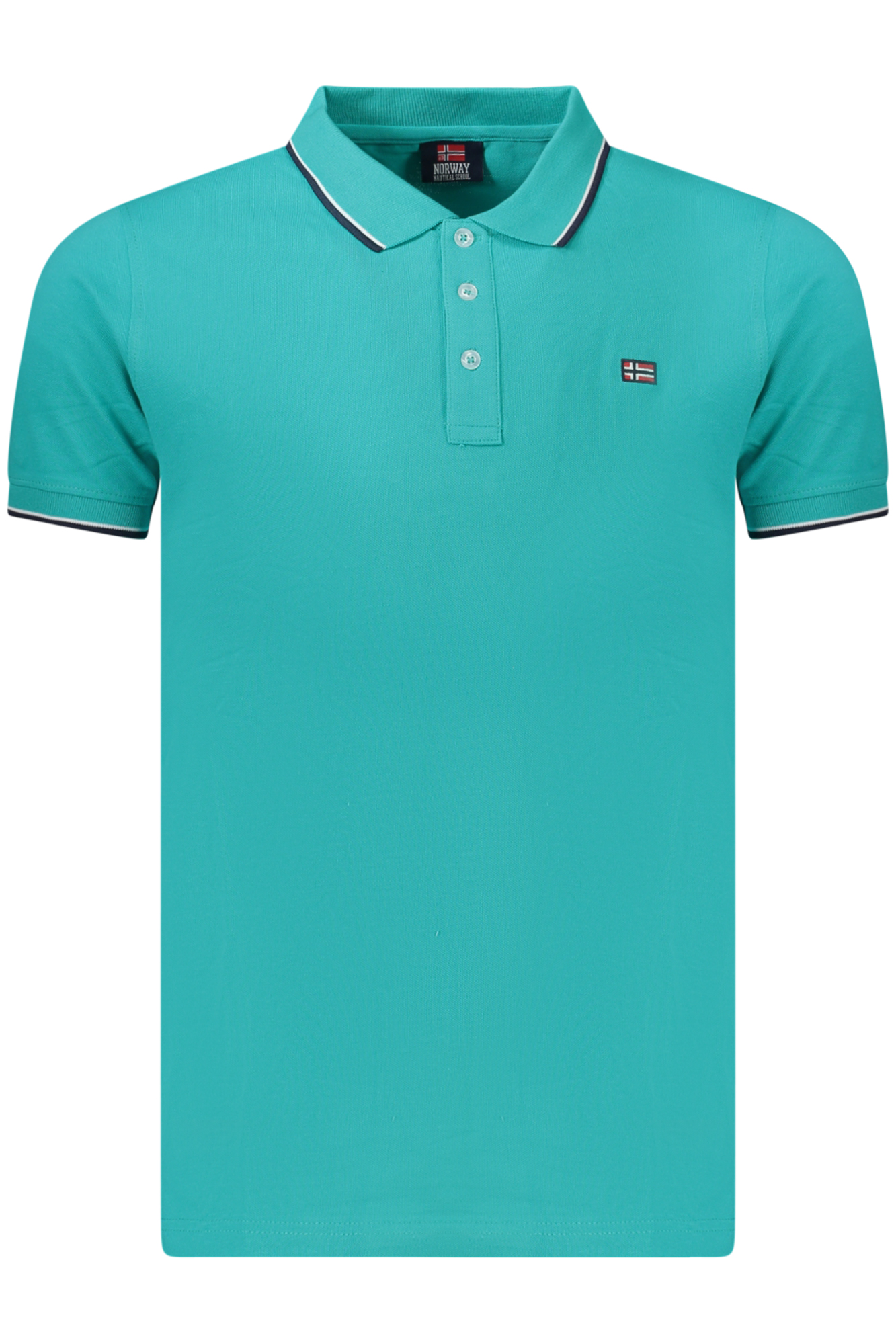 NORWEGEN 1963 HERREN-POLOSHIRT MIT KURZEN ÄRMELN, BLAU