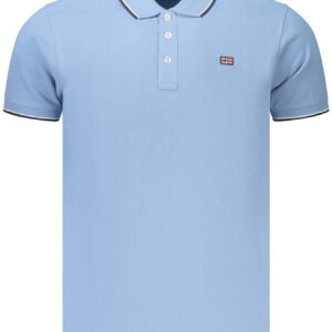 NORWEGEN 1963 HERREN-POLOSHIRT MIT KURZEN ÄRMELN, BLAU