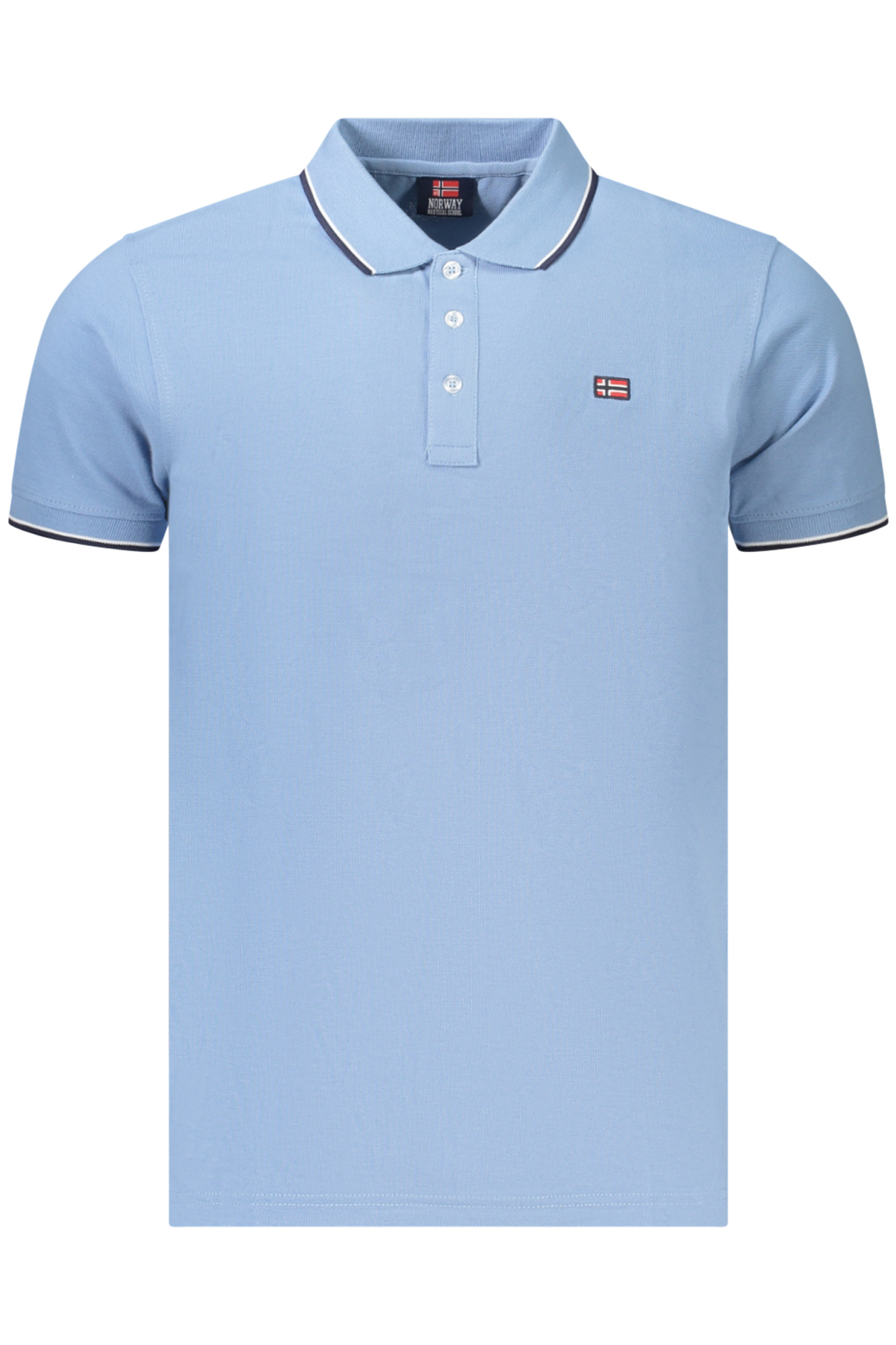 NORWEGEN 1963 HERREN-POLOSHIRT MIT KURZEN ÄRMELN, BLAU