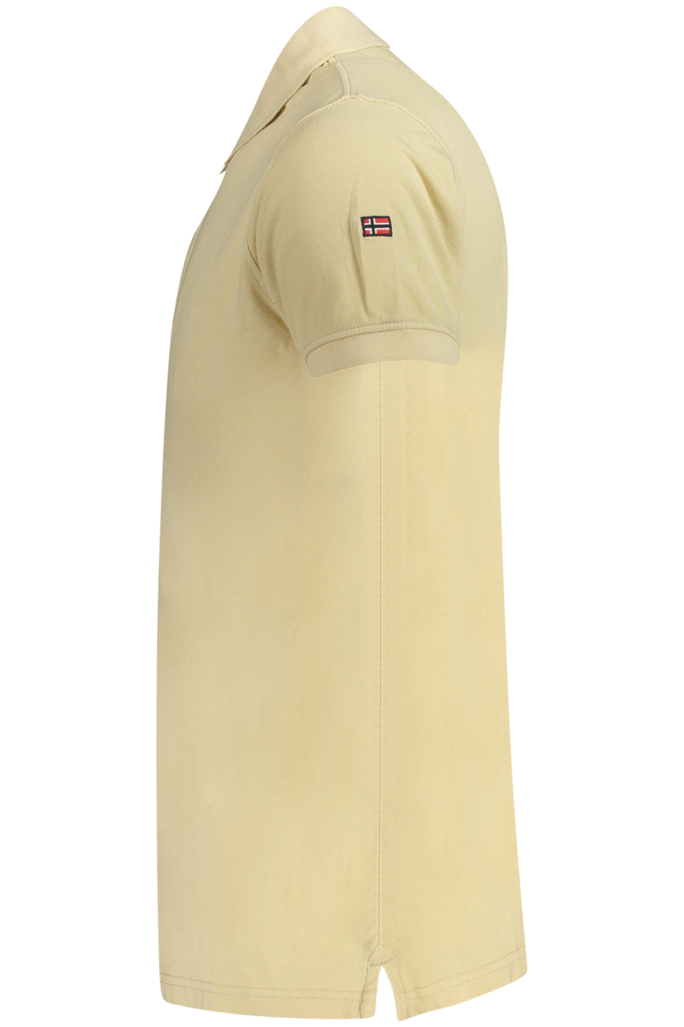 NORWEGEN 1963 HERREN-POLOSHIRT MIT KURZEN ÄRMELN, BEIGE – Bild 3
