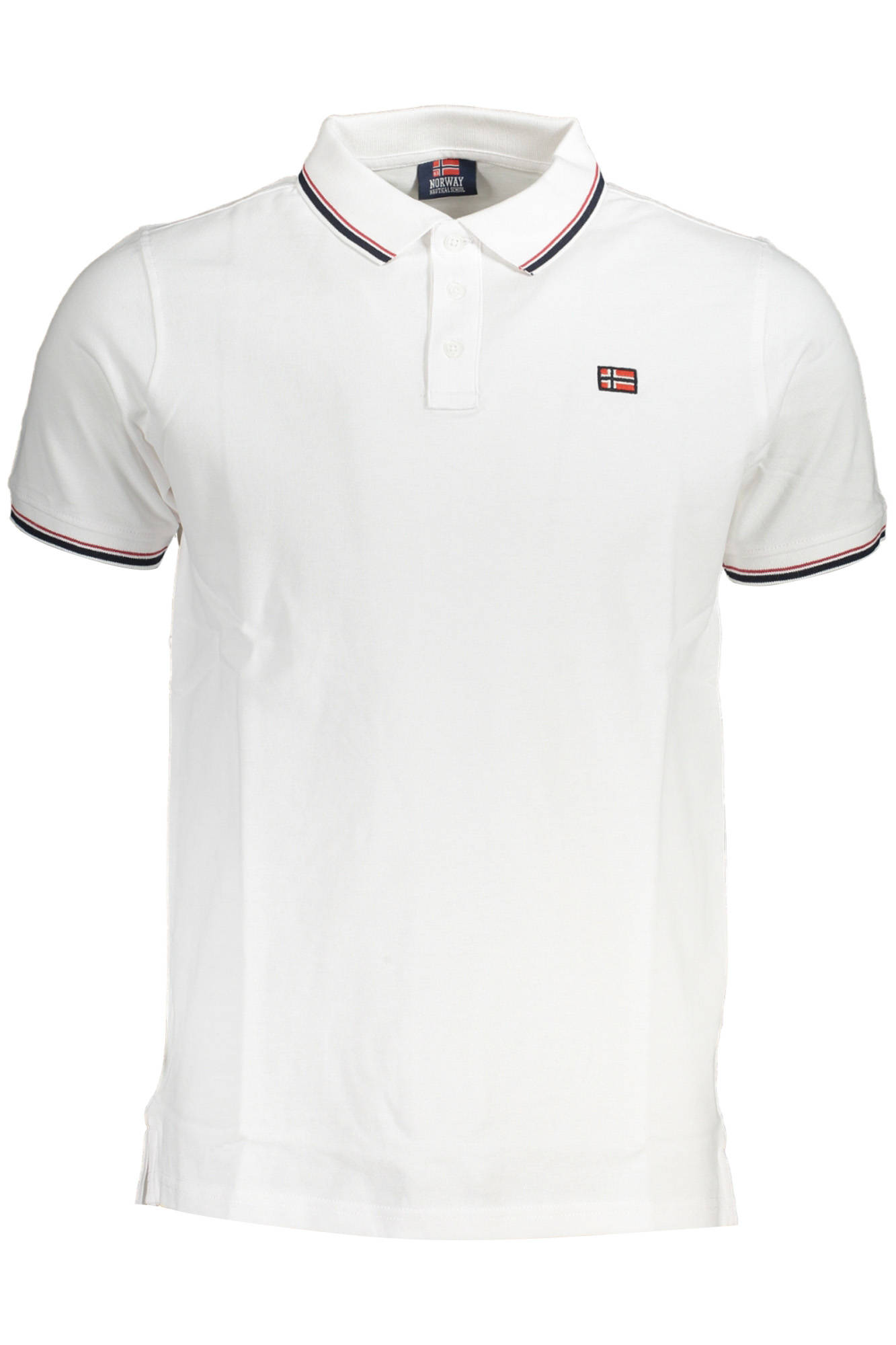 NORWEGEN 1963 HERREN KURZARM-POLO WEISS