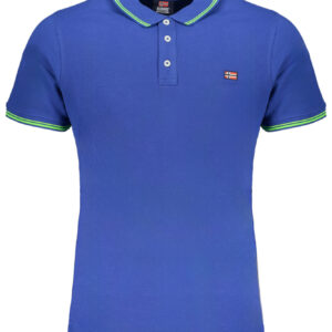 NORWEGEN 1963 BLAUES KURZARM-POLOSHIRT FÜR HERREN