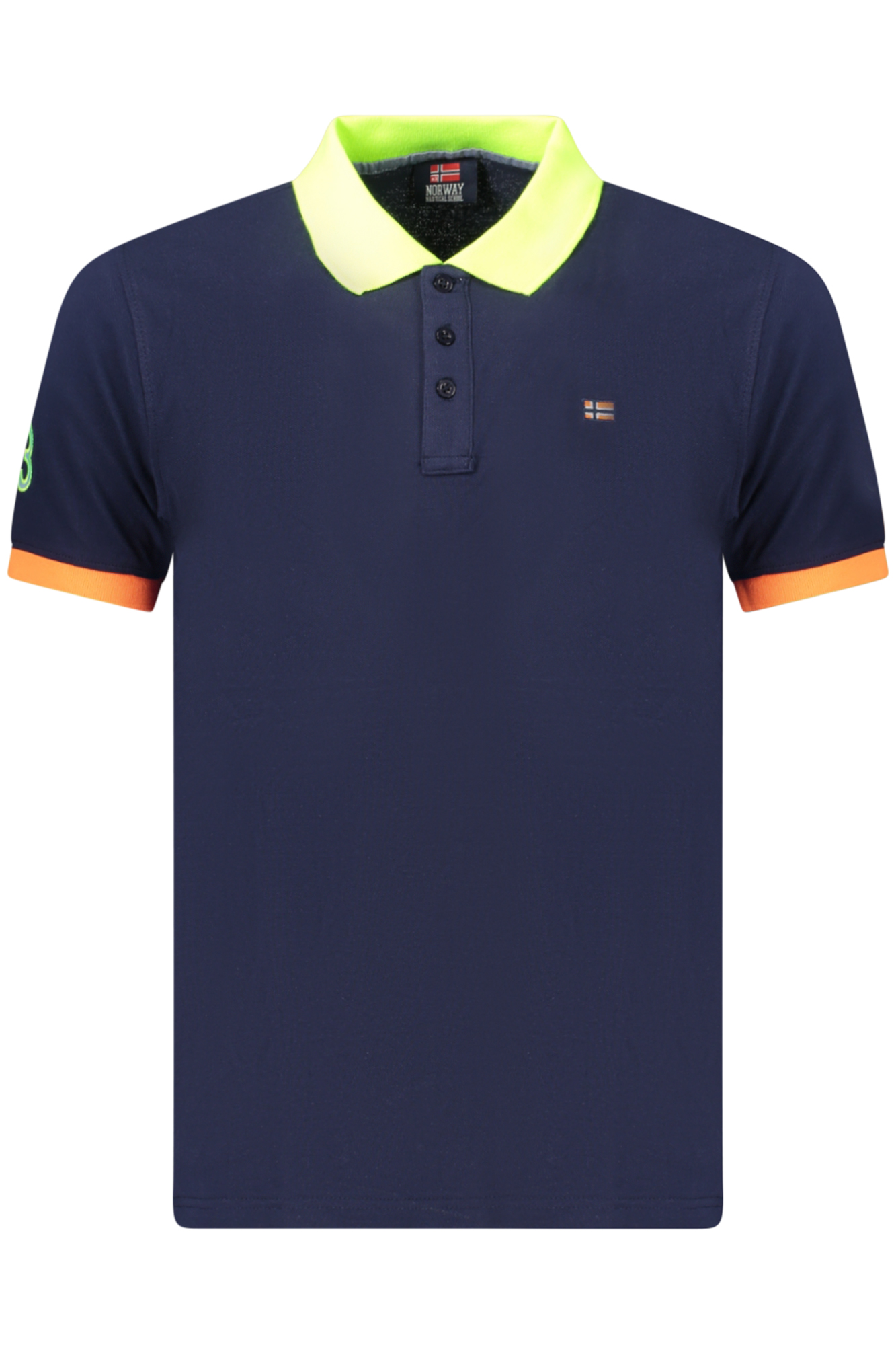 NORWEGEN 1963 HERREN-POLOSHIRT MIT KURZEN ÄRMELN, BLAU