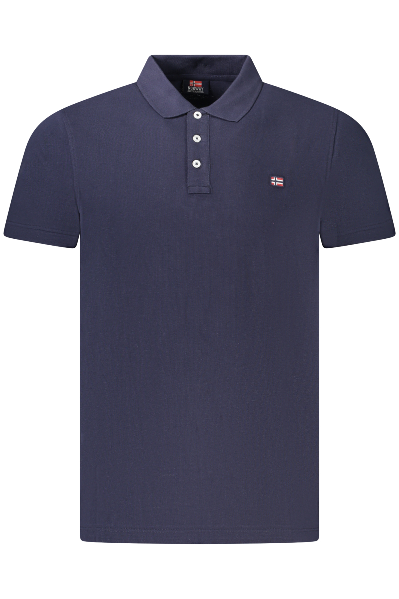 NORWEGEN 1963 HERREN-POLOSHIRT MIT KURZEN ÄRMELN BLAU