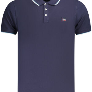 NORWEGEN 1963 HERREN KURZARM POLO BLAU