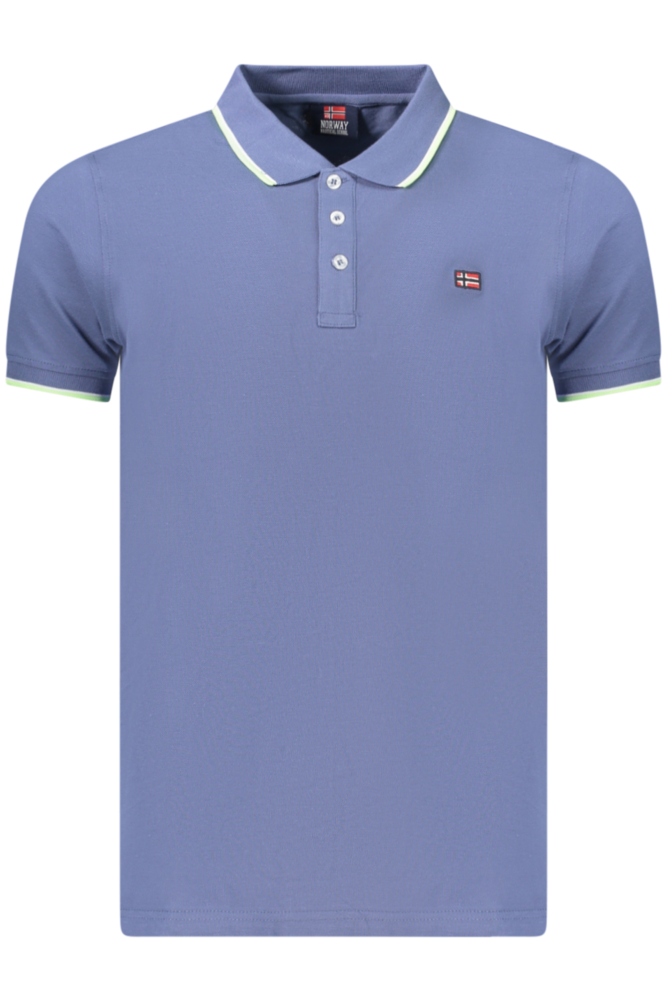 NORWEGEN 1963 HERREN-POLOSHIRT MIT KURZEN ÄRMELN, BLAU