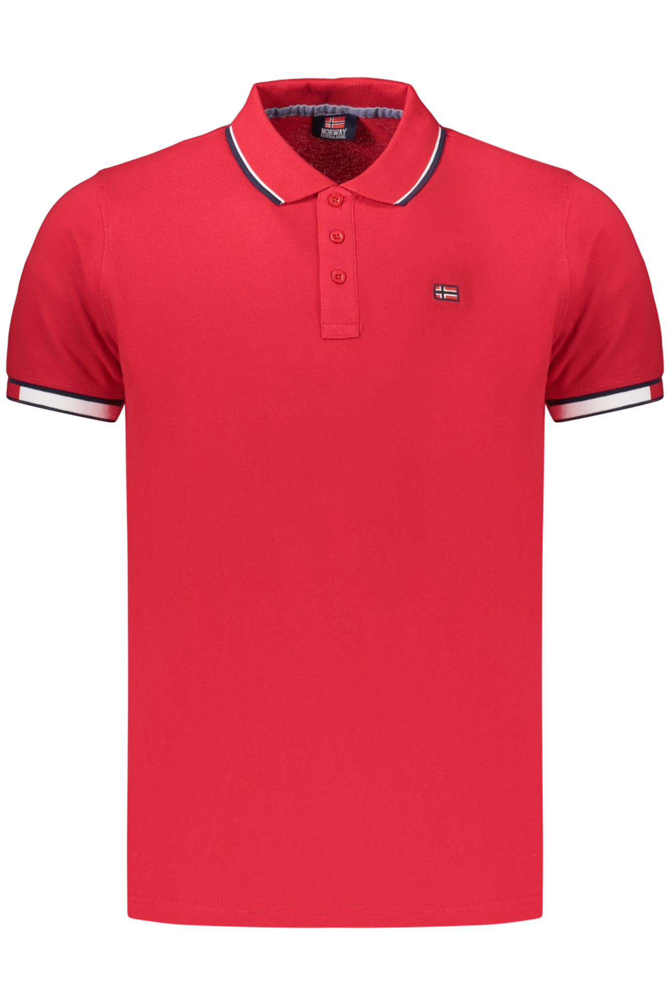 NORWEGEN 1963 HERREN-POLOSHIRT MIT KURZEN ÄRMELN, ROT