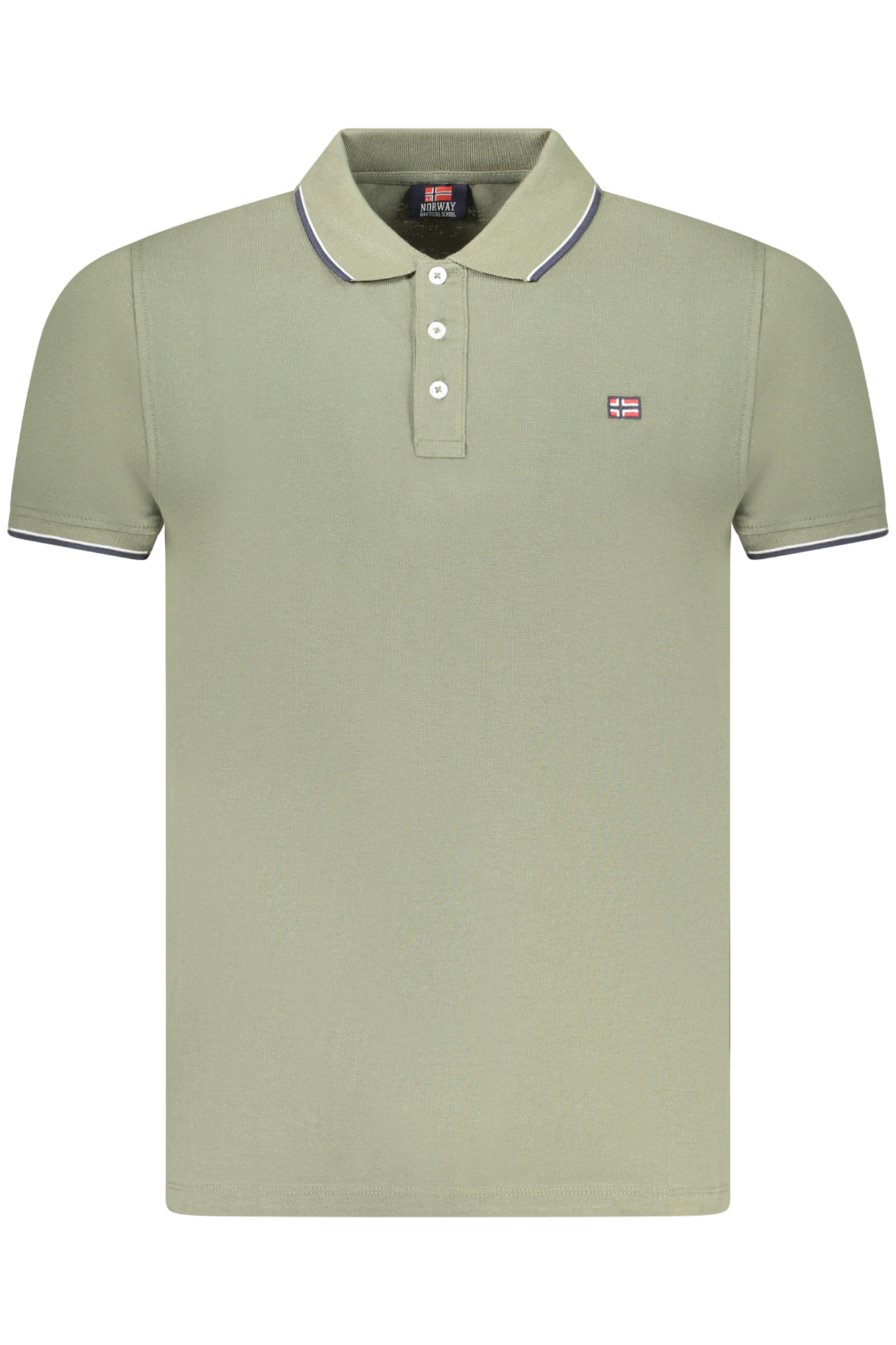 NORWEGEN 1963 HERREN KURZARM-POLO GRÜN
