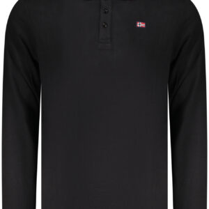NORWEGEN 1963 HERREN-POLOSHIRT MIT LANGÄRMLIGEN ÄRMELN, SCHWARZ