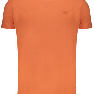 NORWEGEN 1963 ORANGES KURZARM-T-SHIRT FÜR HERREN
