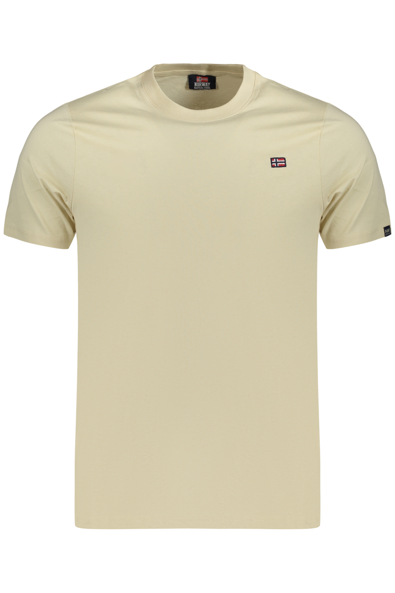 NORWEGEN 1963 HERREN-KURZARM-T-SHIRT BEIGE