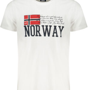 NORWEGEN 1963 WEISSES KURZARM-T-SHIRT FÜR HERREN