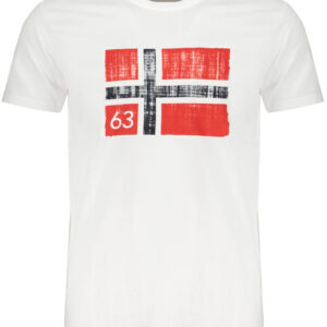 NORWEGEN 1963 WEISSES KURZARM-T-SHIRT FÜR HERREN