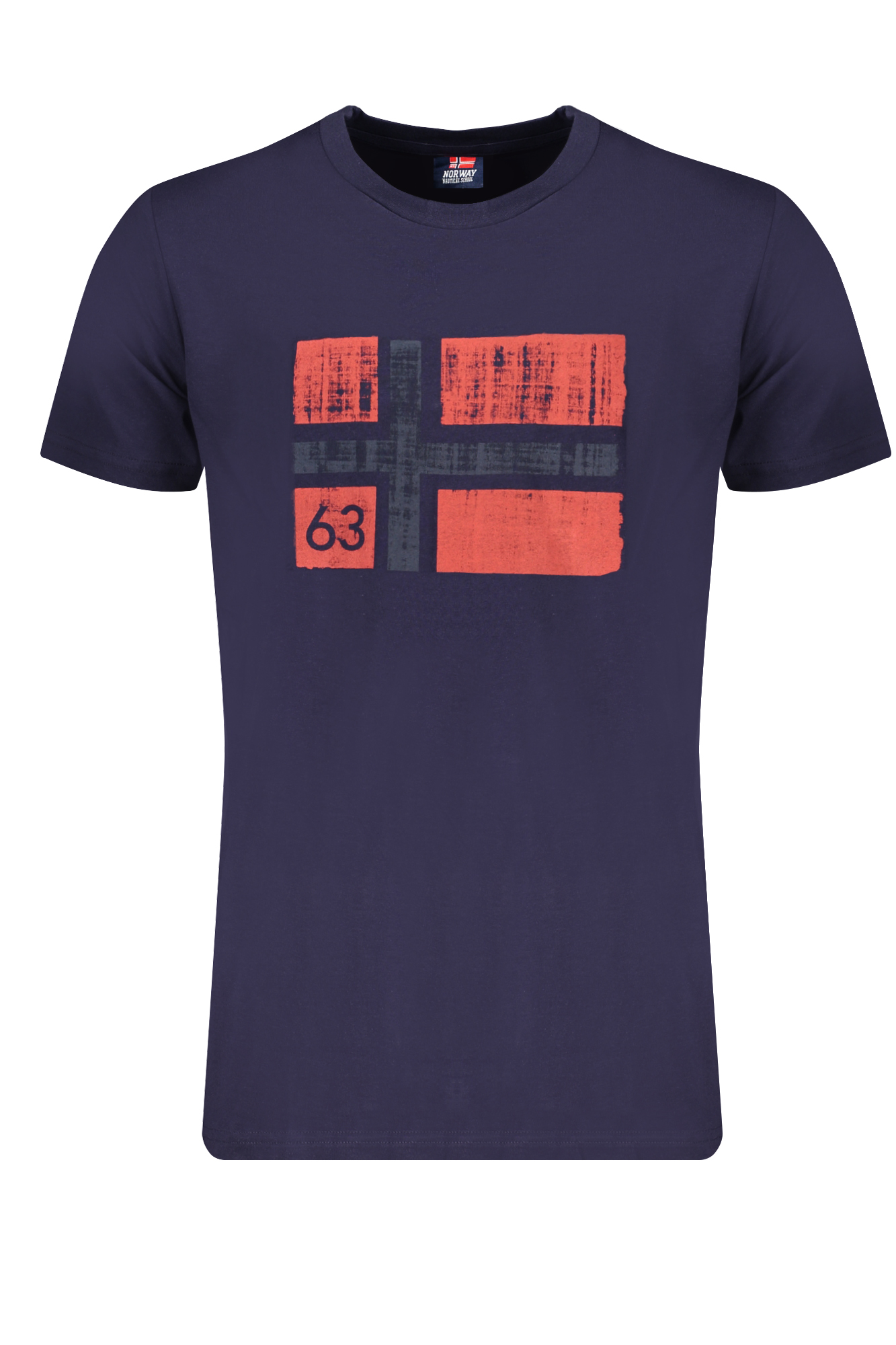NORWEGEN 1963 HERREN-KURZARM-T-SHIRT BLAU