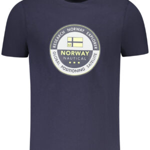 NORWEGEN 1963 HERREN KURZARM T-SHIRT BLAU