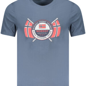 NORWEGEN 1963 HERREN KURZARM T-SHIRT BLAU