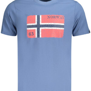 NORWEGEN 1963 HERREN KURZARM-T-SHIRT BLAU