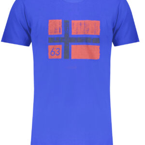 NORWEGEN 1963 HERREN-KURZARM-T-SHIRT BLAU