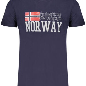 NORWEGEN 1963 HERREN-KURZARM-T-SHIRT BLAU