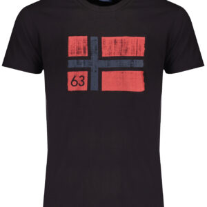 NORWEGEN 1963 HERREN-KURZARM-T-SHIRT SCHWARZ