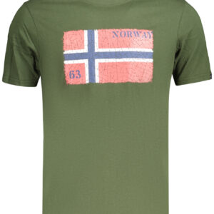 NORWEGEN 1963 HERREN KURZARM-T-SHIRT GRÜN