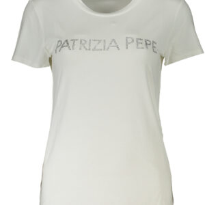 PATRIZIA PEPE DAMEN KURZARM T-SHIRT WEISS