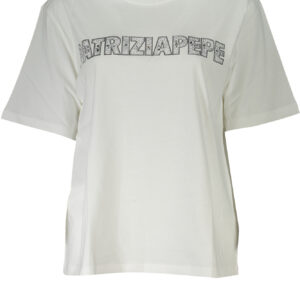 PATRIZIA PEPE DAMEN KURZARM T-SHIRT WEISS