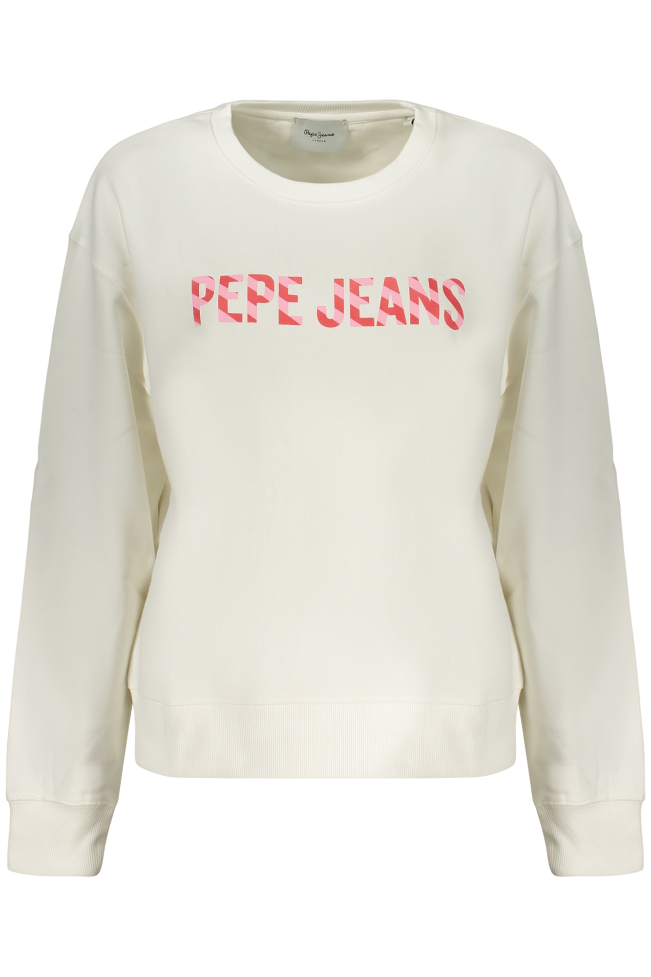 PEPE JEANS DAMEN WEISSES SWEATSHIRT MIT REISSVERSCHLUSS