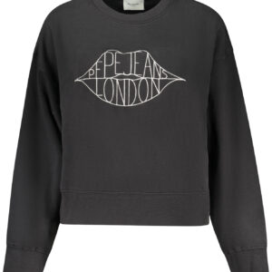 PEPE JEANS DAMEN SCHWARZES SWEATSHIRT MIT REISSVERSCHLUSS