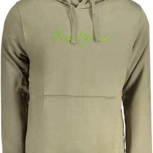 PEPE JEANS GRÜNES HERREN-SWEATSHIRT MIT REISSVERSCHLUSS