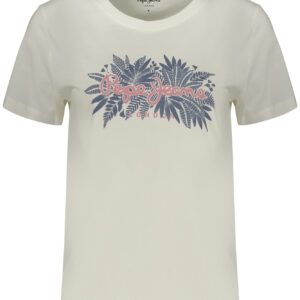 PEPE JEANS DAMEN KURZARM-T-SHIRT WEISS