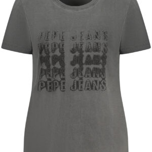 PEPE JEANS DAMEN KURZARM-T-SHIRT SCHWARZ