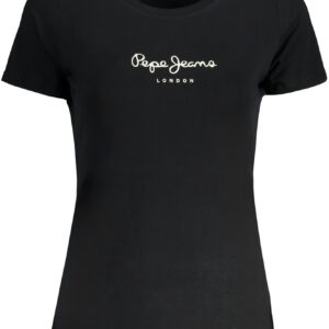 PEPE JEANS DAMEN KURZARM T-SHIRT SCHWARZ